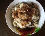 納豆と「くせになるうま塩麻婆豆腐」のご飯作り方3写真