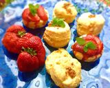 ミント＆ホワイトチョコ　スコーン作り方7写真