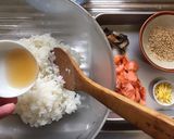 ひな祭りにも◎春色☆鮭とセリの混ぜ寿司作り方3写真