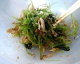 三つ葉とささみのサッパリ梅肉おかか和え作り方6写真