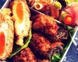 弁当　くるくる豚肉紫蘇海苔チーズ揚げ巻き作り方4写真