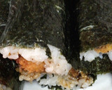 簡単な自家製焼き揚げヒレカツ巻き寿司作り方11写真