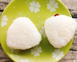 キャラ弁☆三角おにぎりちゃん弁当作り方2写真