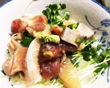 ごま油とニンニクで、食欲そそる海鮮丼☆作り方5写真