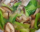 和食＊ワカメと蒟蒻 チンゲン菜のお味噌汁作り方6写真
