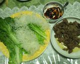 レタスの味噌入り肉・春雨巻き作り方5写真