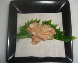 鶏ひき肉の包み揚げ作り方3写真