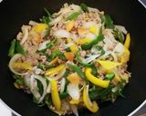 ★彩り野菜と挽肉と厚揚げのカレー炒め★作り方4写真