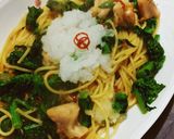 春。菜の花パスタ♪大根下ろし添え作り方6写真