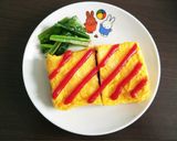 *小松菜入り卵焼き*作り方5写真
