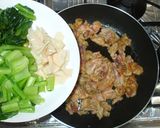 豚肉と小松菜の中華風炒め♪簡単作り方7写真