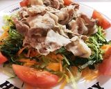 苦味軽減！水菜の豚しゃぶサラダ☆作り方4写真
