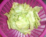蒸し鶏の焼きうどん作り方1写真