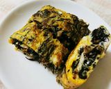 余ったひじきの煮物入りのアレンジ卵焼き作り方4写真