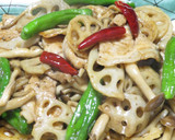 蓮根と豚肉の中華炒め☆サッと作れ失敗無し作り方15写真