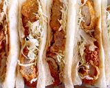 簡単な余ったとんかつでカツサンドイッチ作り方4写真
