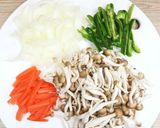 柔らか鶏むね肉としめじのバタポン炒め。作り方1写真