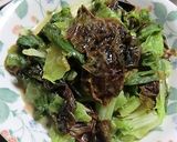 レタスの青い葉と岩ノリのゴマドレ味作り方4写真