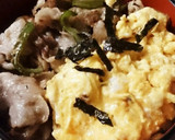 豚バラとふわふわ卵の丼☆作り方12写真