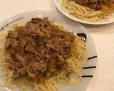 ハマる美味さ！黄金の味で豚焼肉＋パスタ作り方9写真