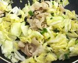 麺つゆ×顆粒だしで＊風味豊かな焼きうどん作り方5写真