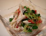ささみ＆貝割れの梅肉和え作り方5写真