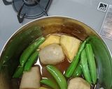 お芋とスナップえんどうの煮つけ作り方6写真