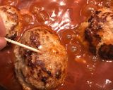 肉汁たくさん！デミトマト煮込みハンバーグ作り方16写真