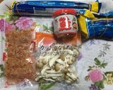 しめじと鮭フレークの和風パスタ作り方1写真