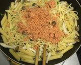 しめじと鮭フレークの和風パスタ作り方5写真