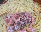 海老のあらで濃厚パスタ作り方8写真