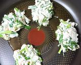 節約おつまみ♬ニラ豆腐ふわふわ焼き作り方4写真