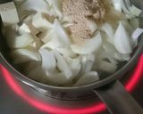 減塩で毎日食べたい豆腐と玉葱の卵味噌汁作り方3写真