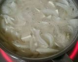 減塩で毎日食べたい豆腐と玉葱の卵味噌汁作り方4写真