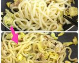 麺つゆ×顆粒だしで＊風味豊かな焼きうどん作り方7写真