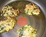 節約おつまみ♬ニラ豆腐ふわふわ焼き作り方5写真