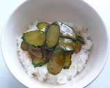 きゅうりの照りわさ丼作り方4写真