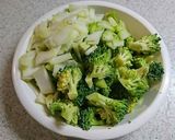 お手軽♪ブロッコリーとチーズのパスタ作り方1写真