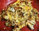 唐揚げリメイク！汁無し炒め親子丼作り方4写真