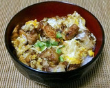 唐揚げリメイク！汁無し炒め親子丼作り方5写真