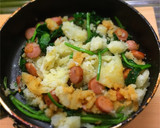 ほうれん草とじゃがいものチーズ炒め作り方5写真