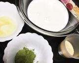 レンチン抹茶プリン♪作り方1写真