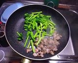 豆腐とほうれん草の肉みそいため作り方2写真