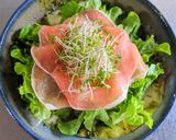 生ハムとモッツァレラチーズのピザ作り方5写真