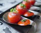 可愛い前菜＊生ハムチーズミディトマト焼き作り方11写真