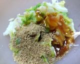 キャベツとささみの甘味噌ごま和え作り方3写真