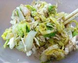 キャベツとささみの甘味噌ごま和え作り方4写真