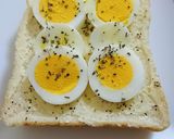 朝食ランチに簡単！ペッパーマヨ卵トースト作り方2写真