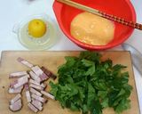 セロリの葉とベーコンの玉子炒めレモン風味作り方3写真