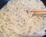 簡単☆鍋一つ♬しらすと大葉の釜玉うどん♬作り方2写真